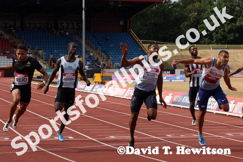 Mens 200 metres, Muller British Championships, Alexander Stadium, Birmingham. Photo: David T. Hewitson/Sports for All Pics